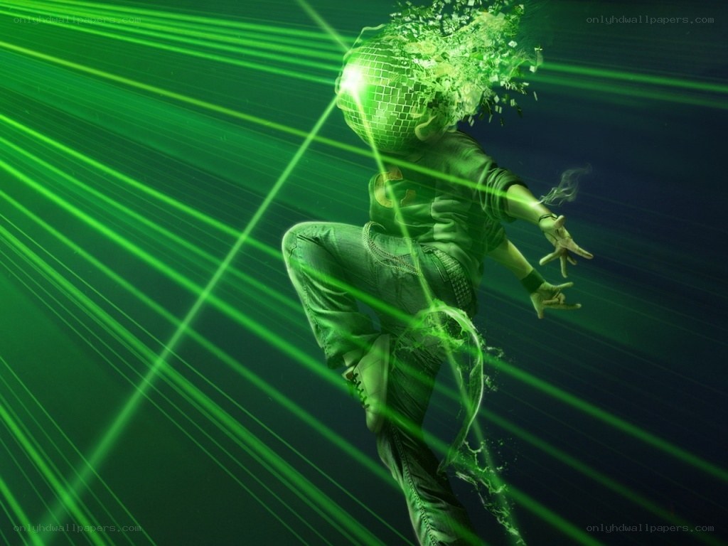 dancer with disco ball head