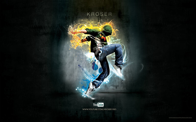 dancer with energy effects
