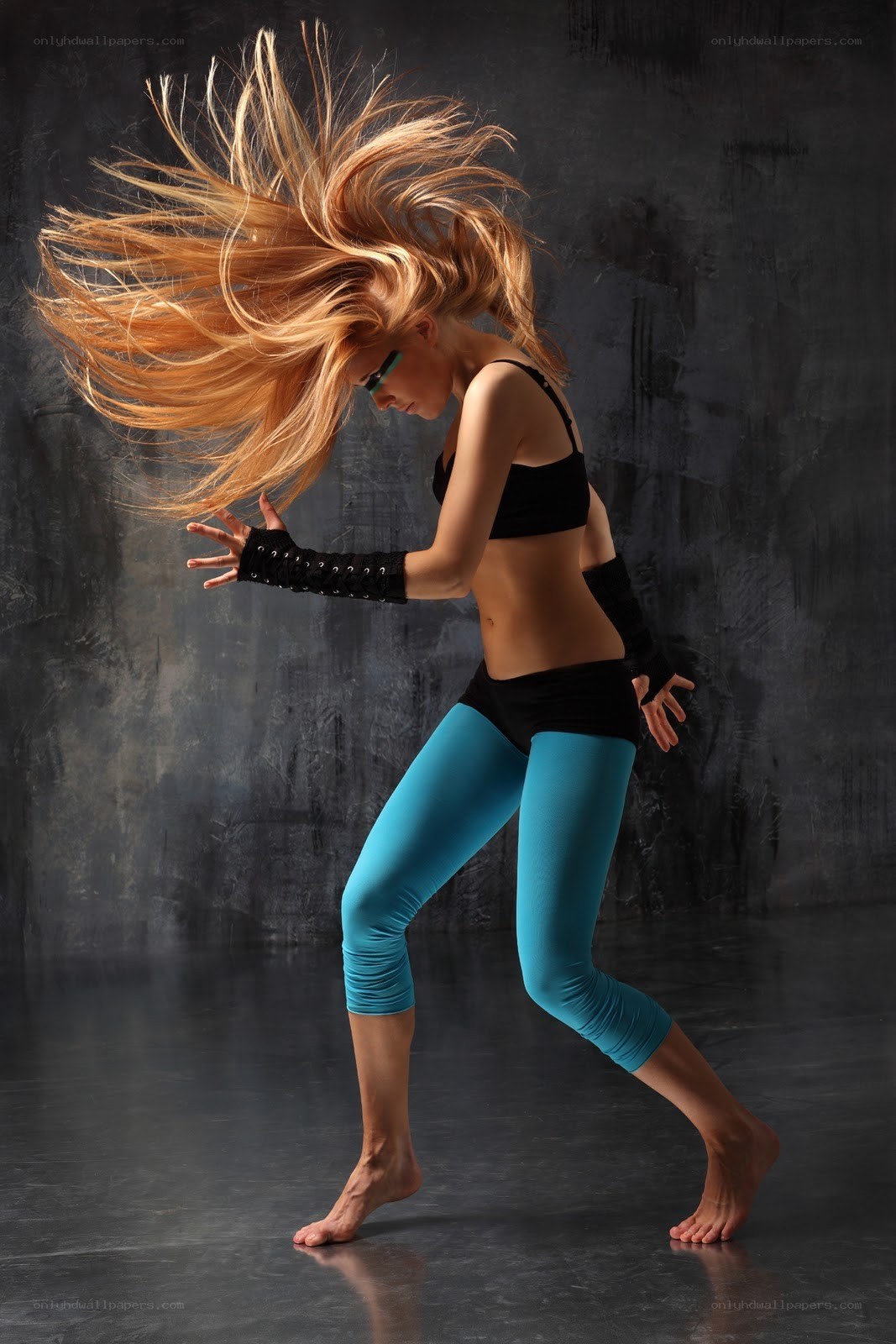 dancer with flowing hair