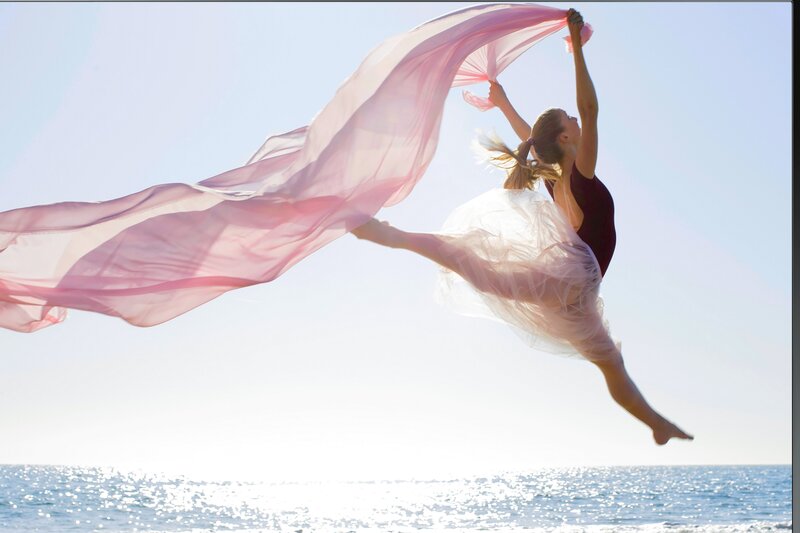 Dancer with Flowing Scarf
