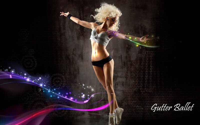 Dancer with glowing effects