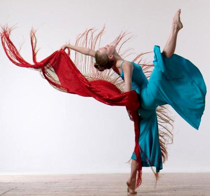 Dancer with Red Scarf