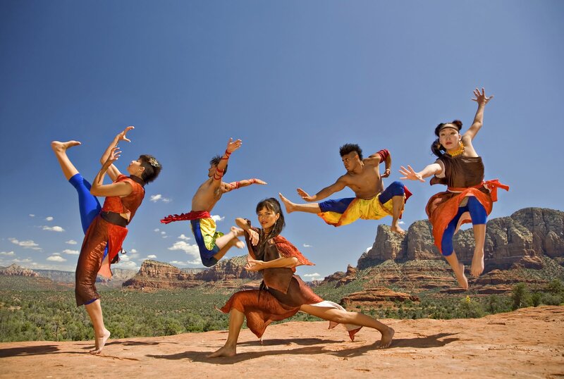 Dancers in Desert