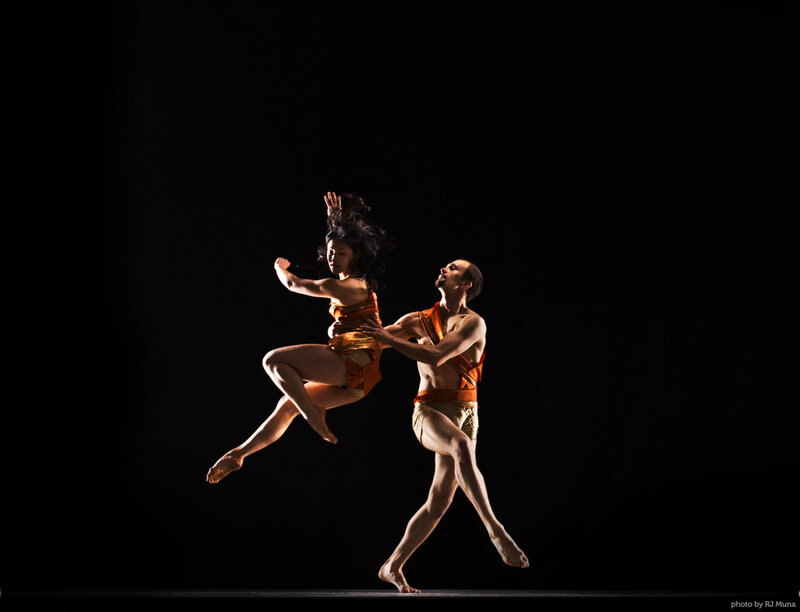 Dancers in Mid-jump