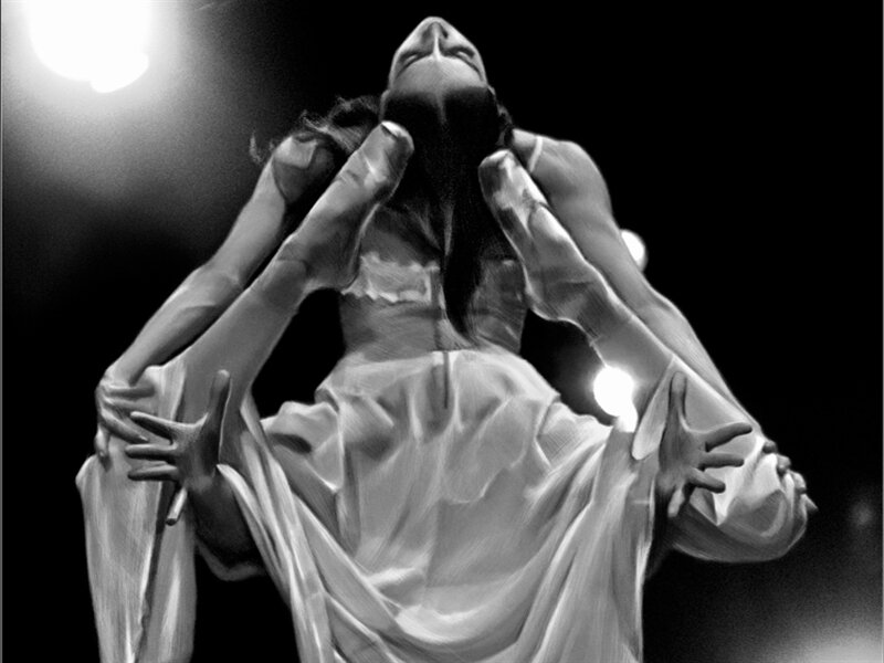 Dancers in Performance — Black, Dramatic
