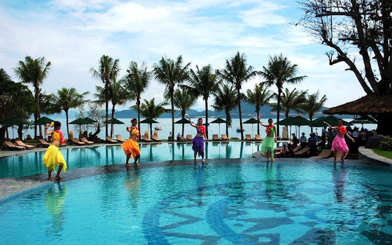 Dancers in Pool