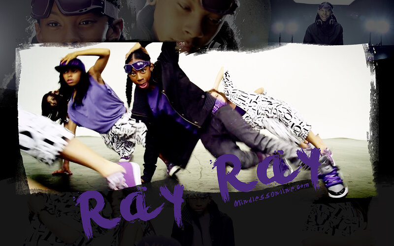 Dancers in Purple and Black