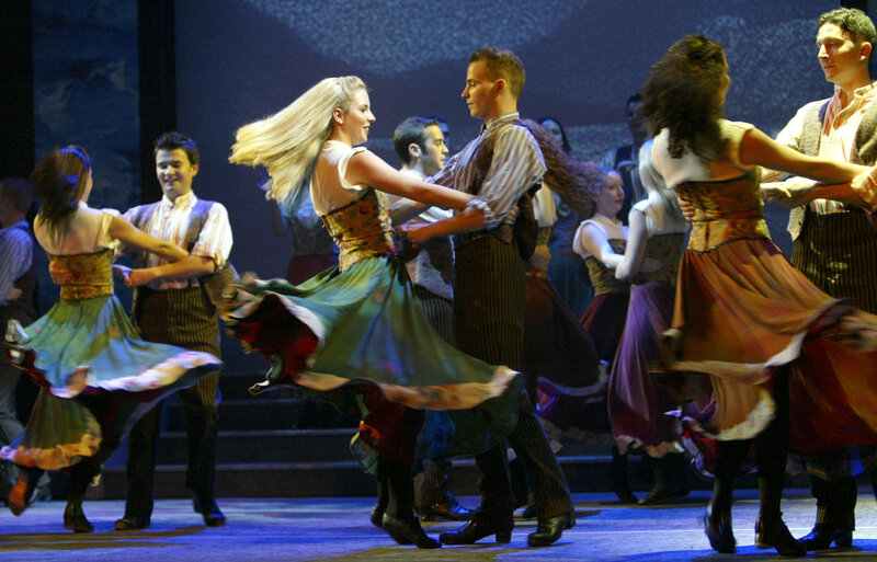 Dancers in traditional costumes