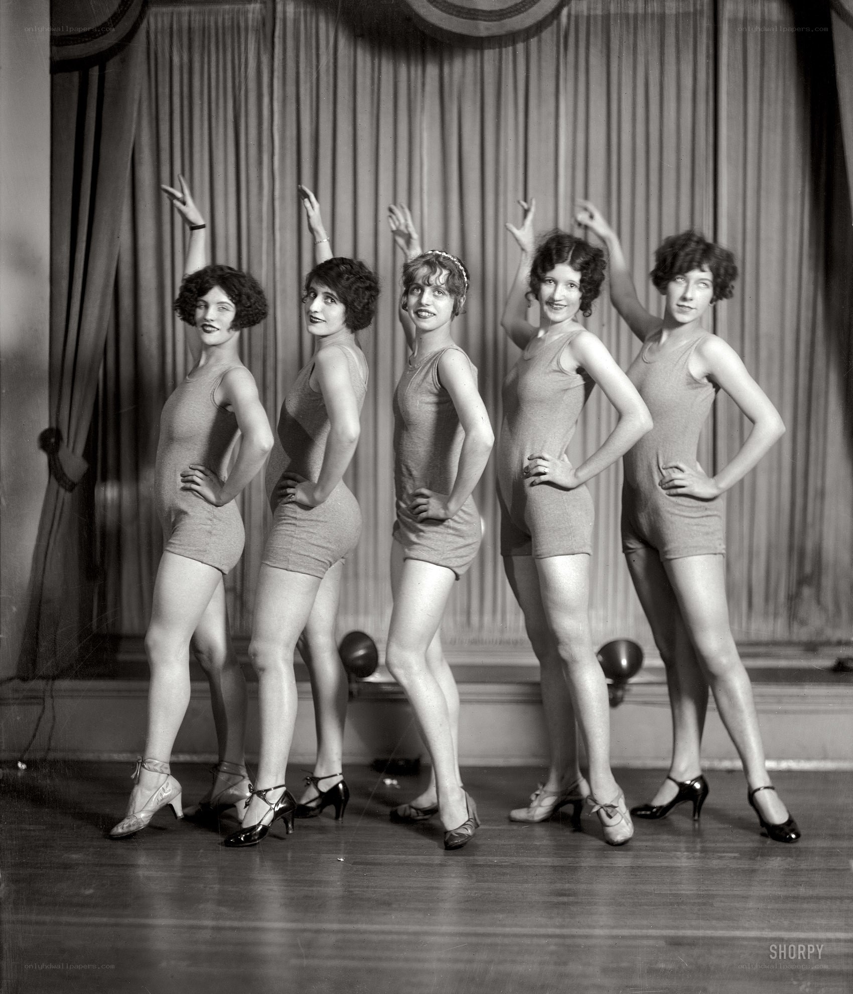 Dancers in vintage costumes
