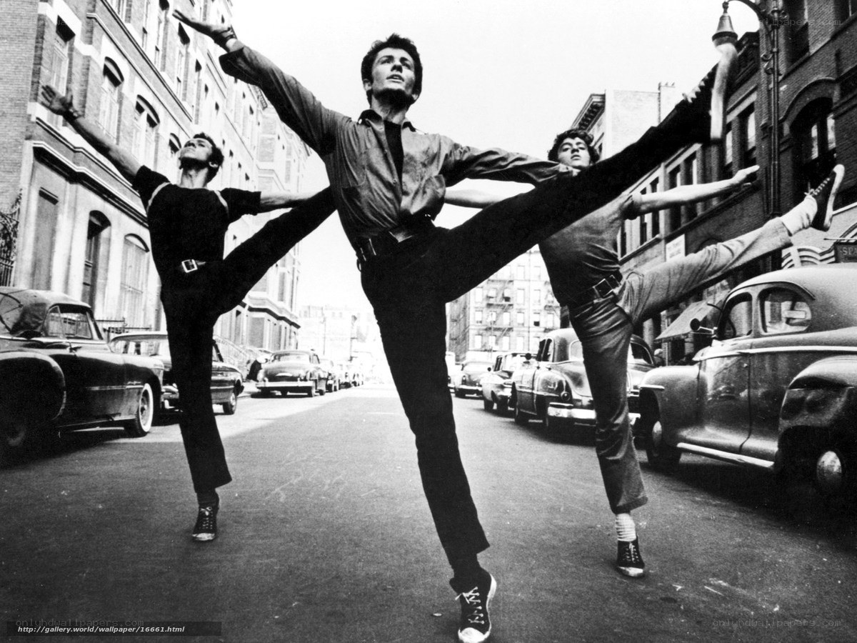 Dancers on a city street