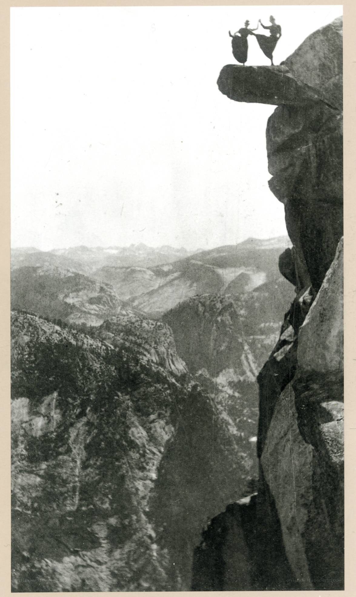 Dancers on a cliff edge