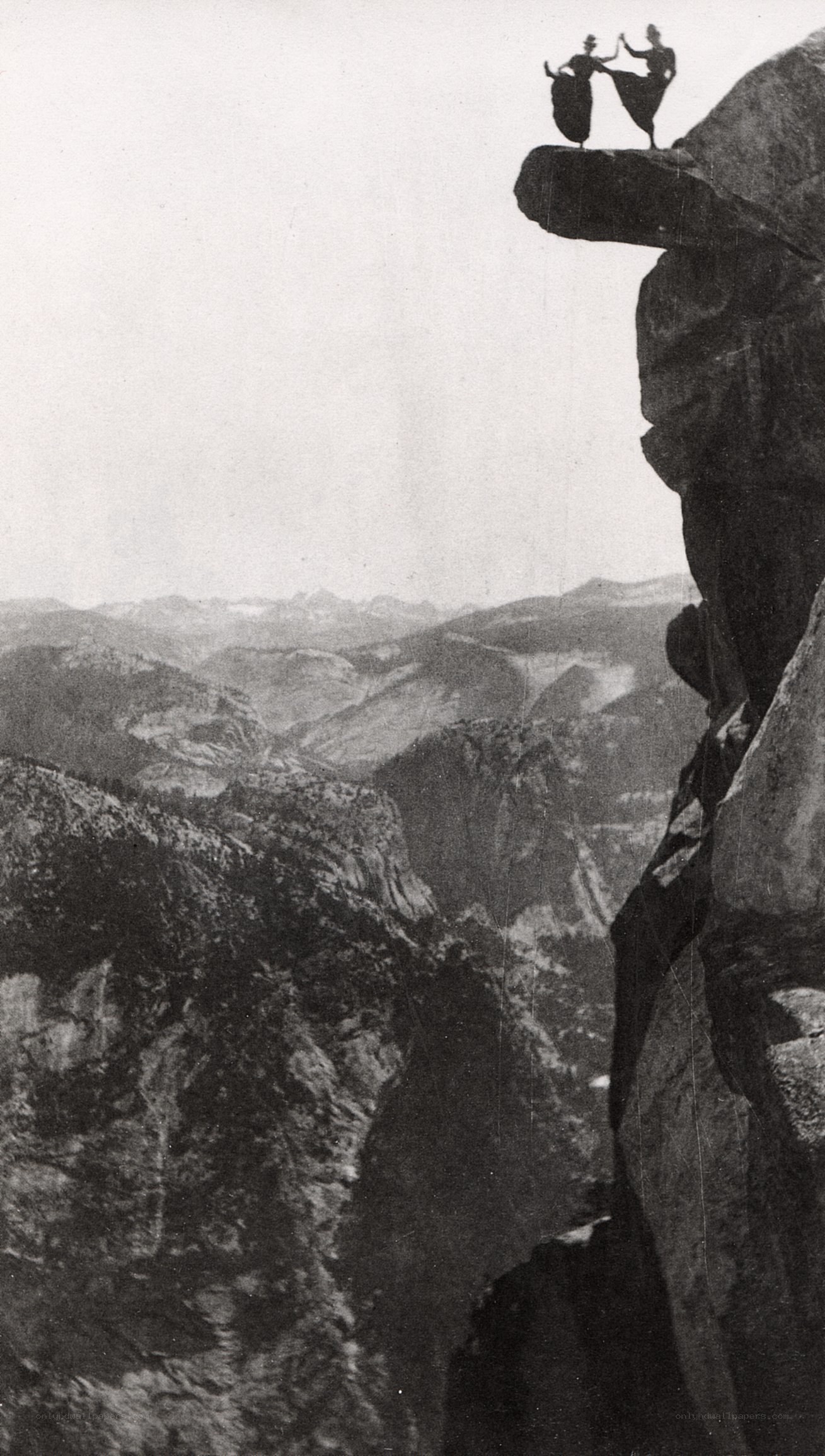 Dancers on a cliff edge