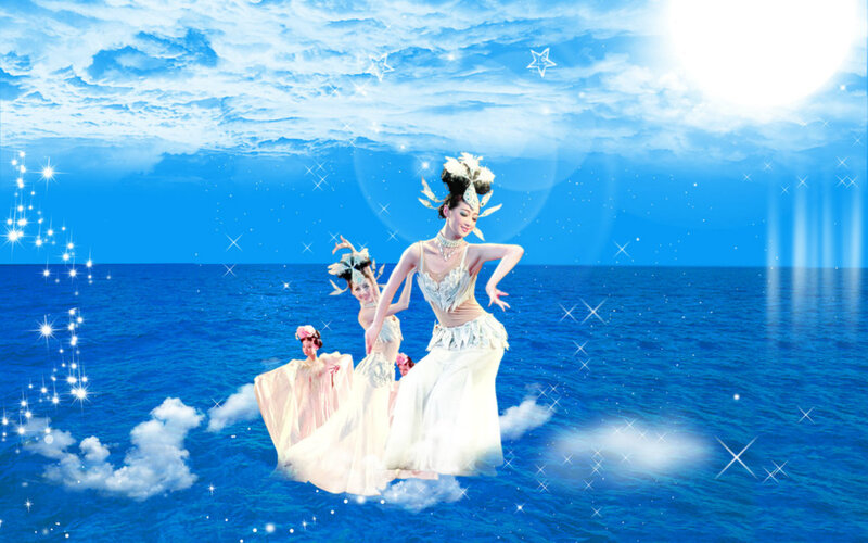 Dancers on Ocean