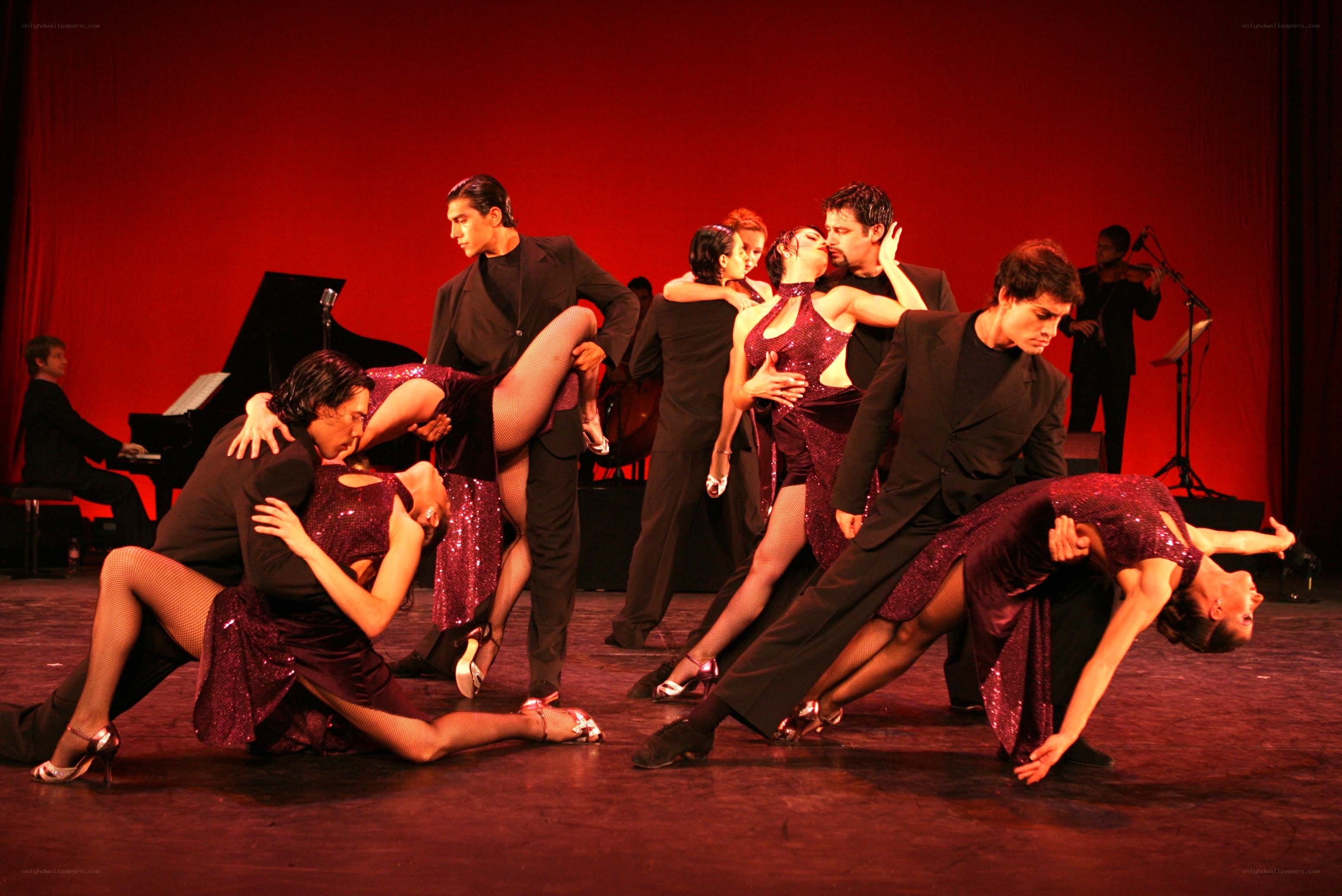 Dancers performing on stage