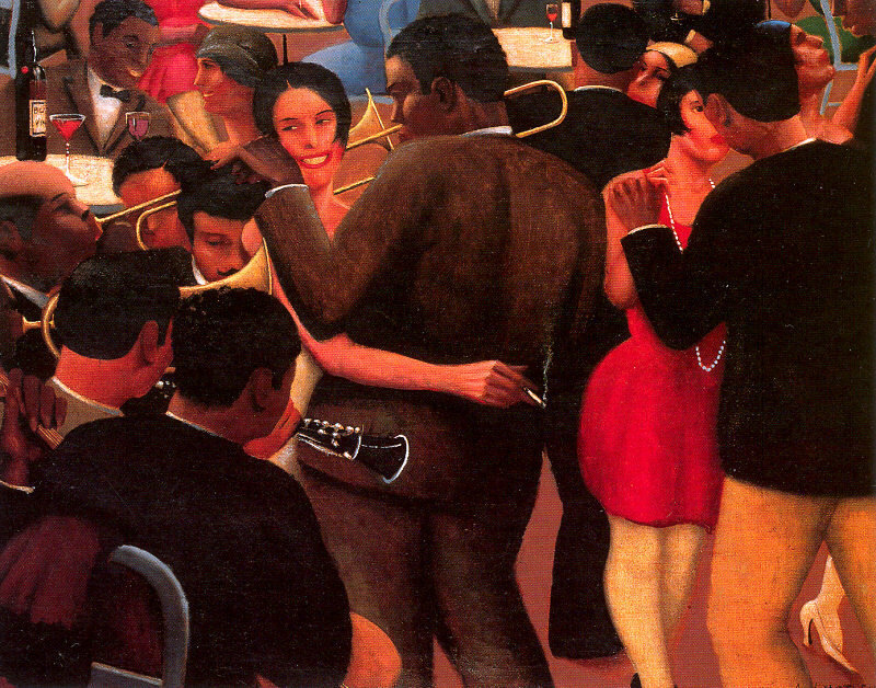 Dancing at a jazz club