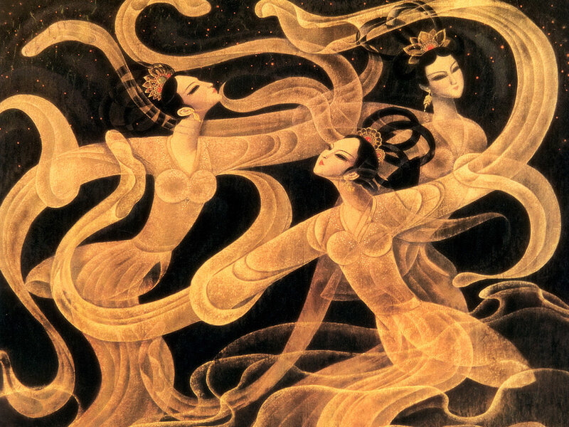 Dancing celestial beings