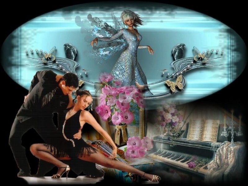 Dancing Couple and Fairy
