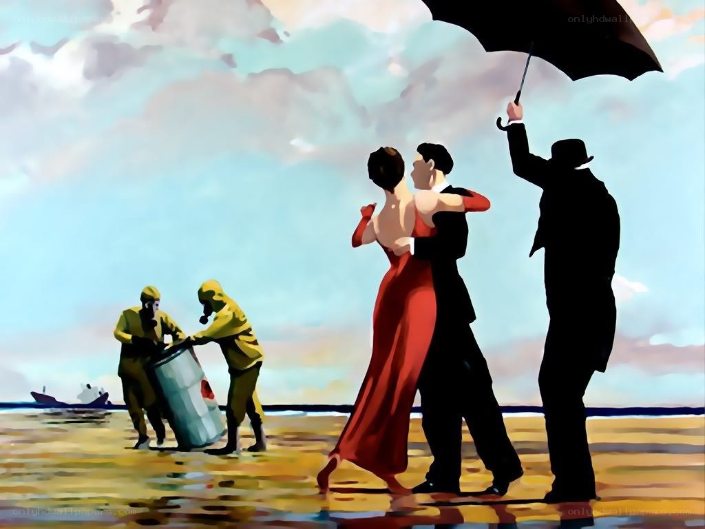 Dancing couple on a beach
