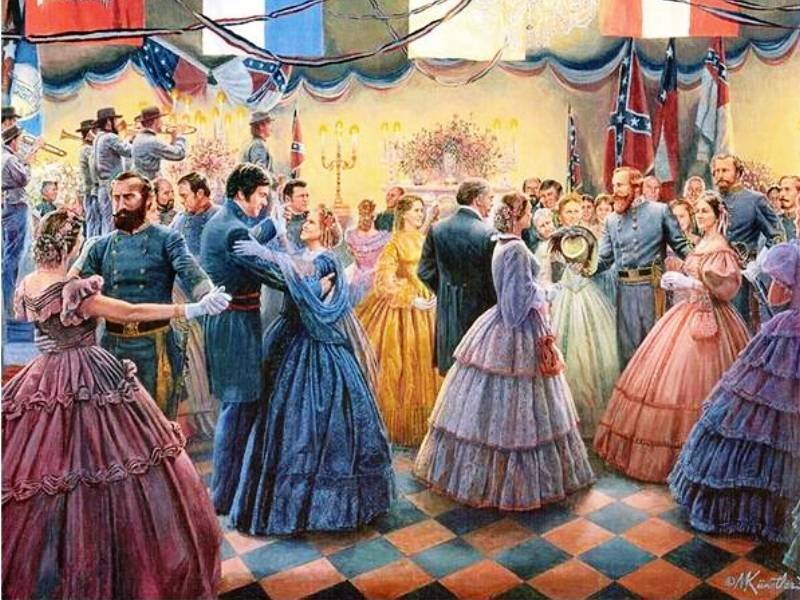 Dancing Couples at Ball