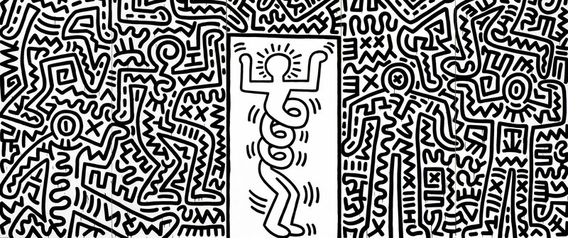 Dancing Figure in Pattern