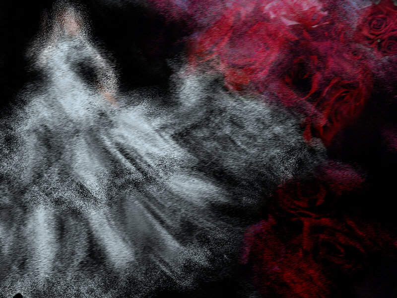 Dancing Figure with Roses