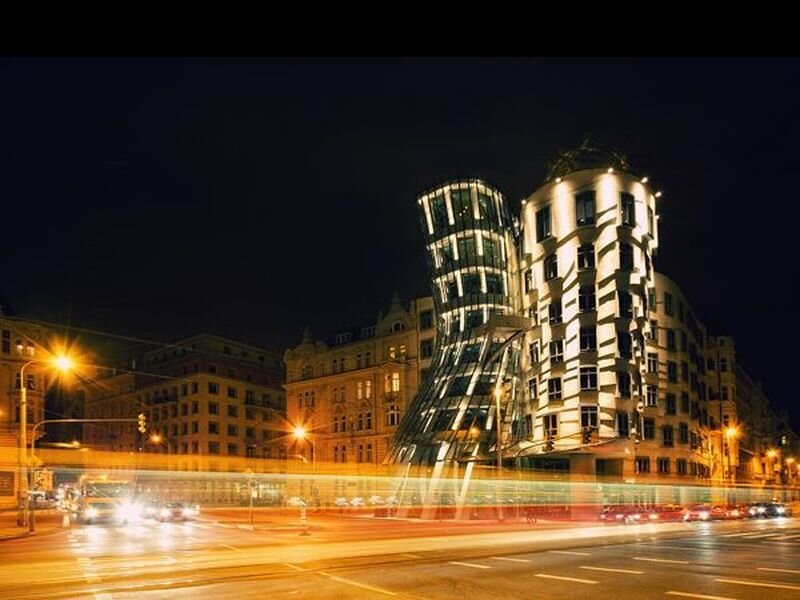 Dancing House Building — Black