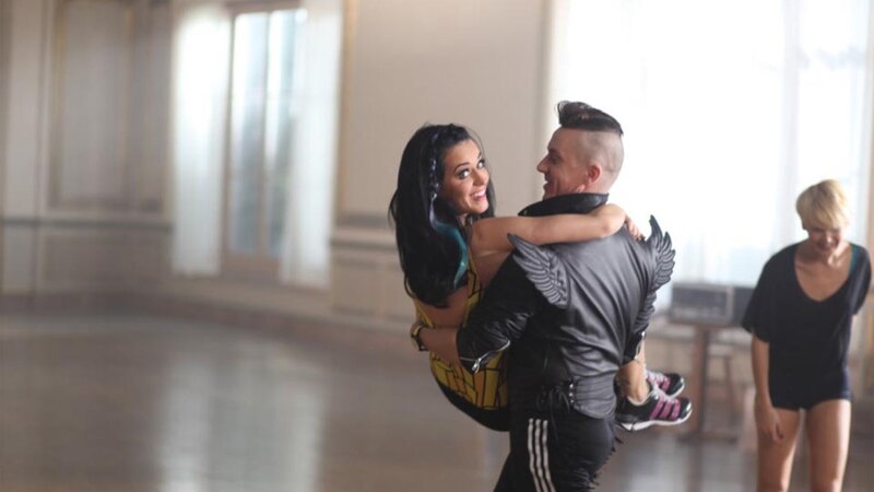 Dancing in a grand hall