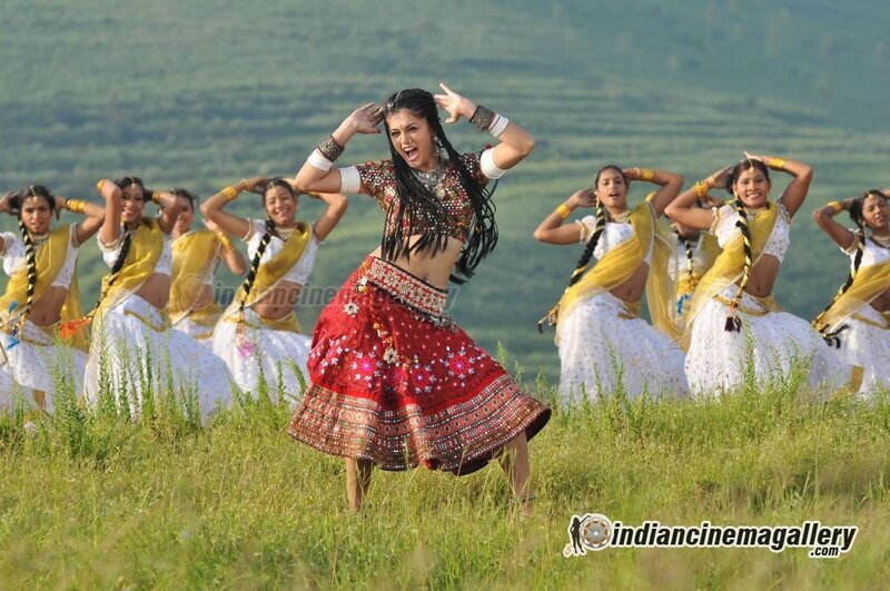 Dancing in a green field