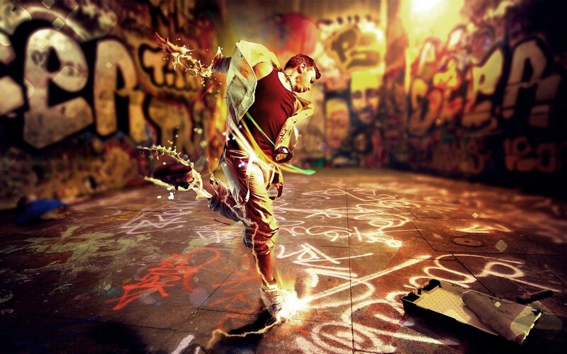 Dancing Man in Alley