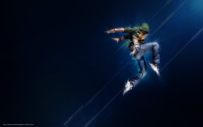 dancing man in motion