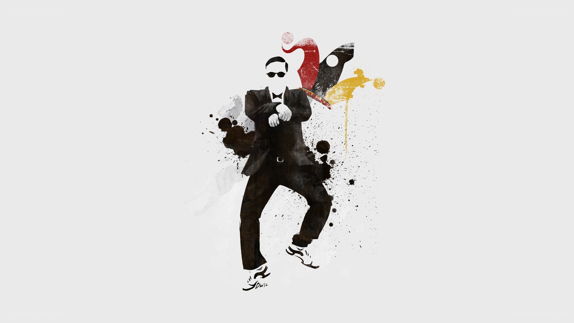 dancing man in suit