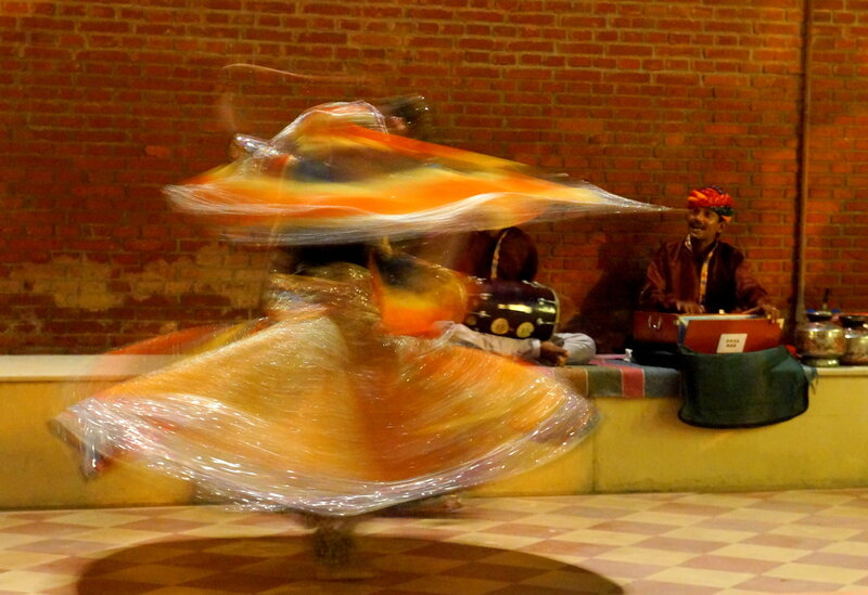 Dancing Performer in Motion