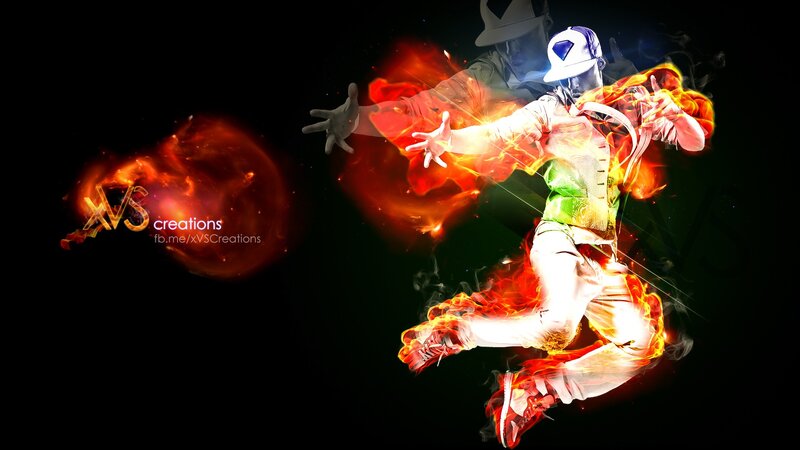 Dancing Person in Flames
