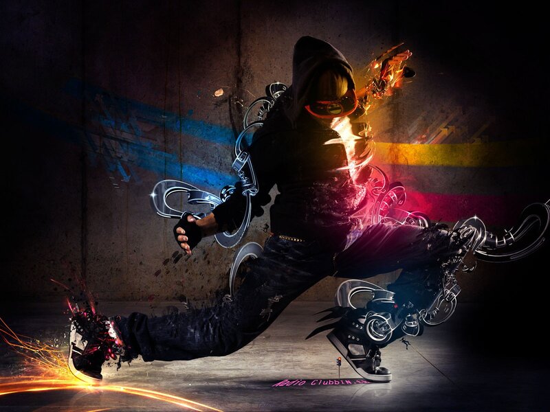 Dancing Person in Hood
