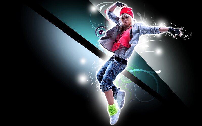 Dancing Person in Red Hat