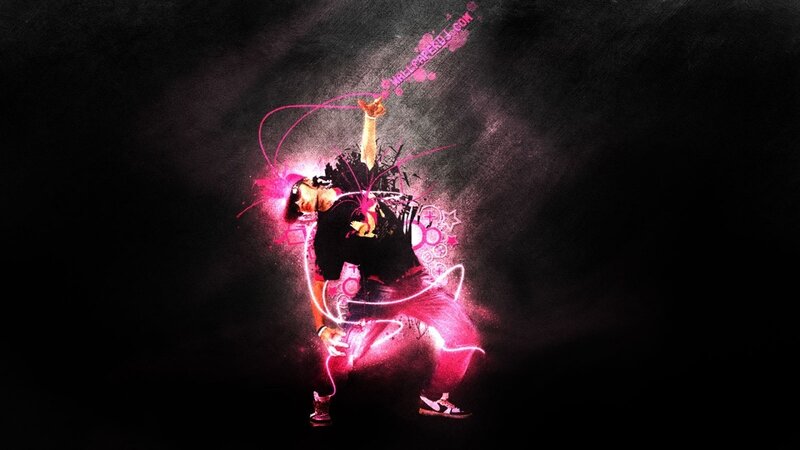 dancing with neon energy