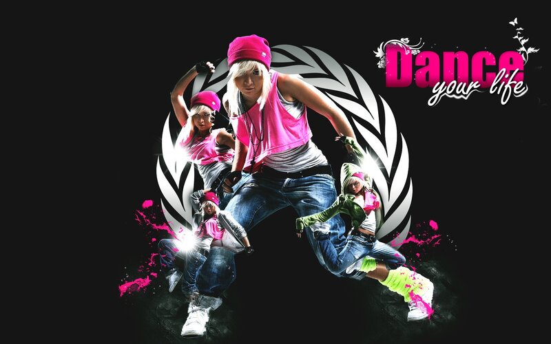 dancing with pink hats