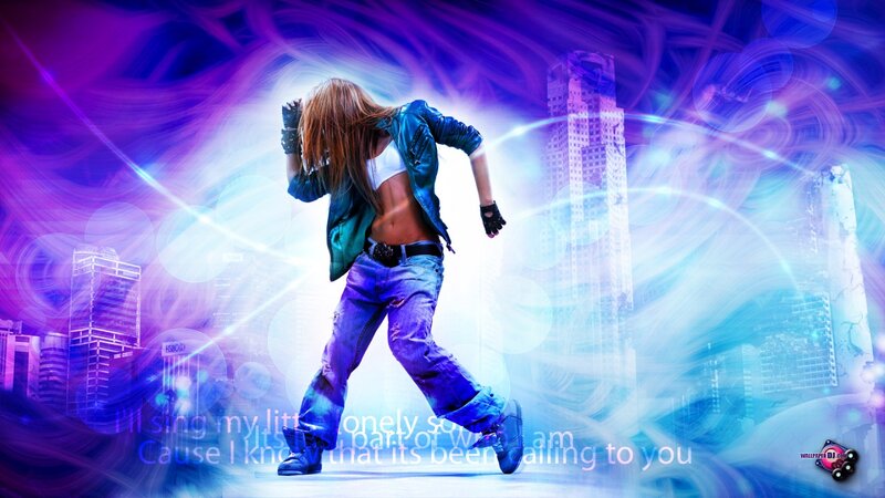 Dancing Woman in City