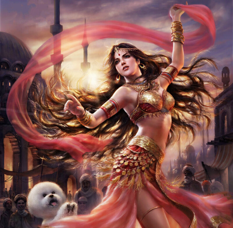 Dancing Woman with Scarf