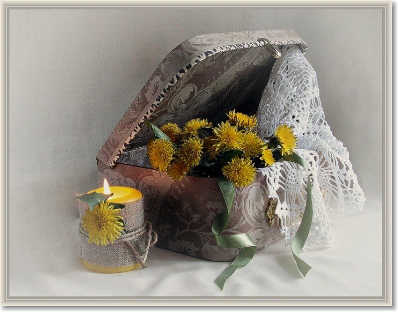 Dandelion Bouquet in Box