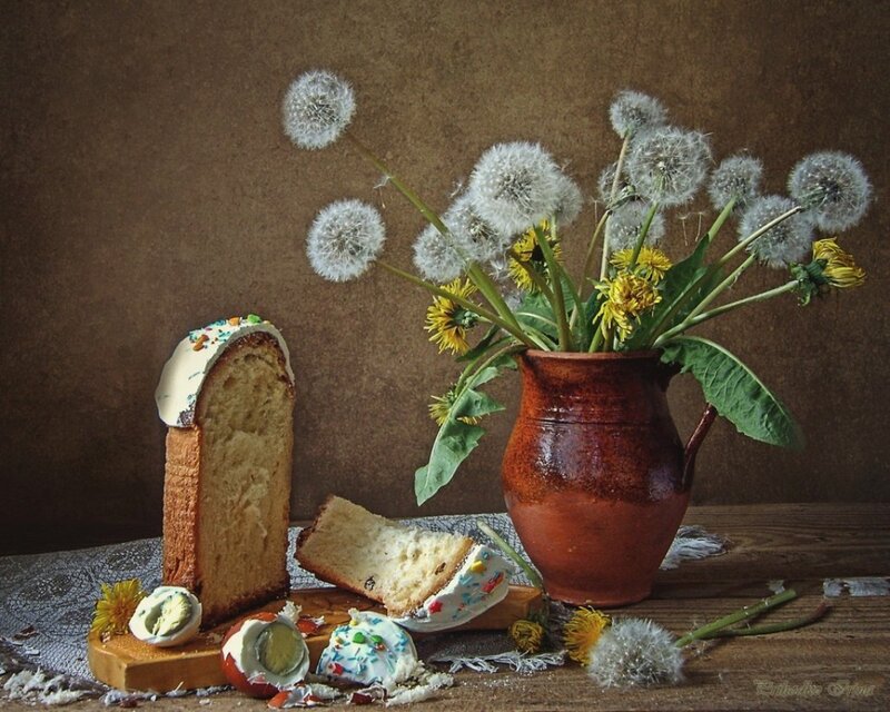 Dandelion Bouquet with Bread
