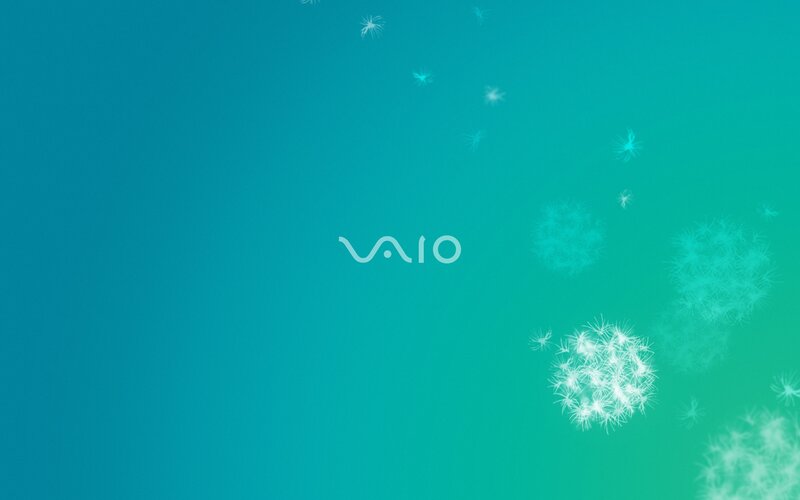 Dandelion Seeds Floating — Teal, Serene, Digital Art, Dandelion Seeds, Logo, Green