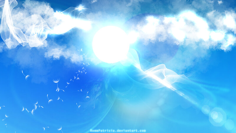 Dandelion Seeds in Sky