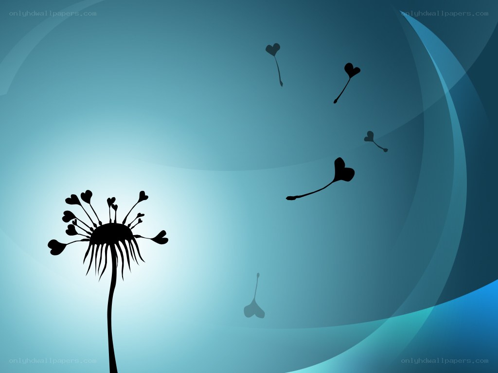 dandelion with heart seeds