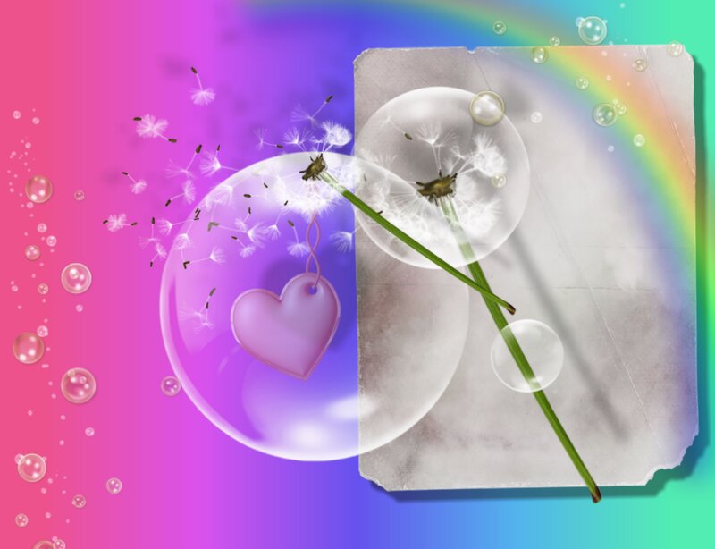 Dandelion with Heart