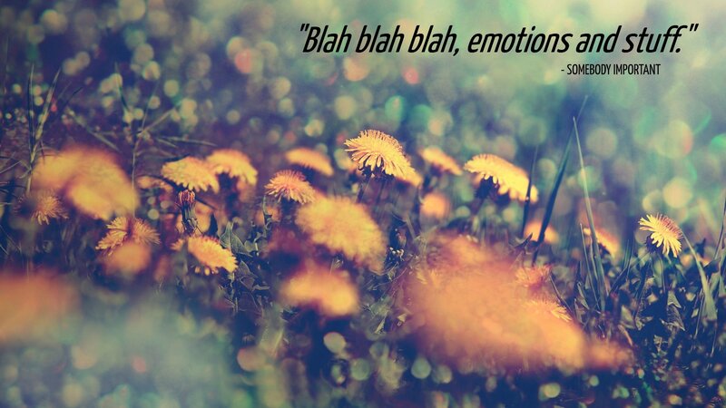 Dandelions with quote