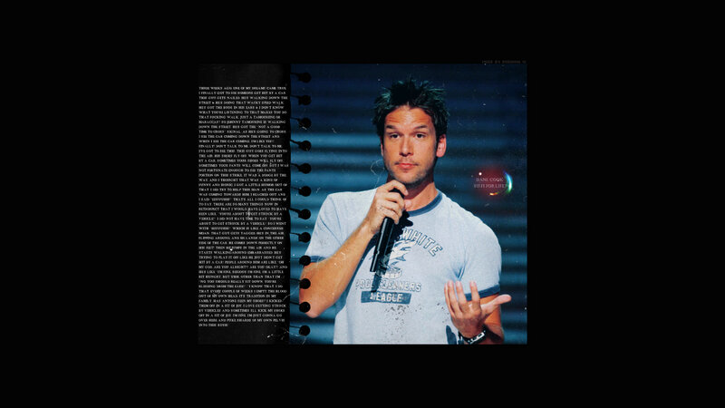 Dane Cook performing stand-up