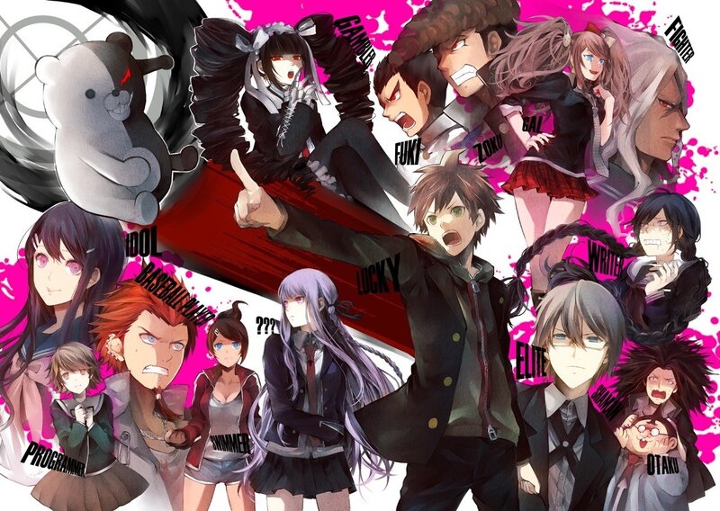 Danganronpa character collage
