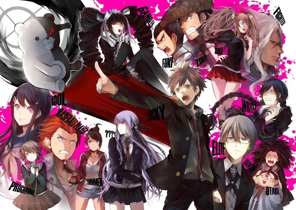 Danganronpa character collage