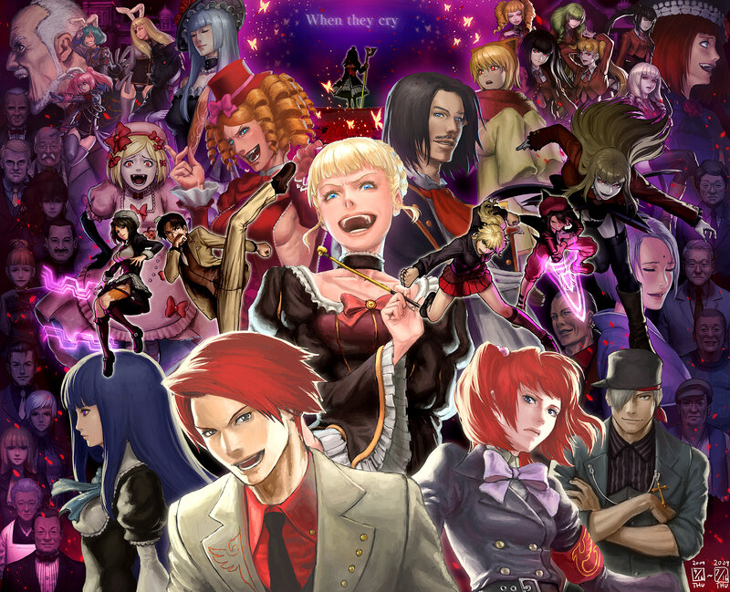Danganronpa character collage
